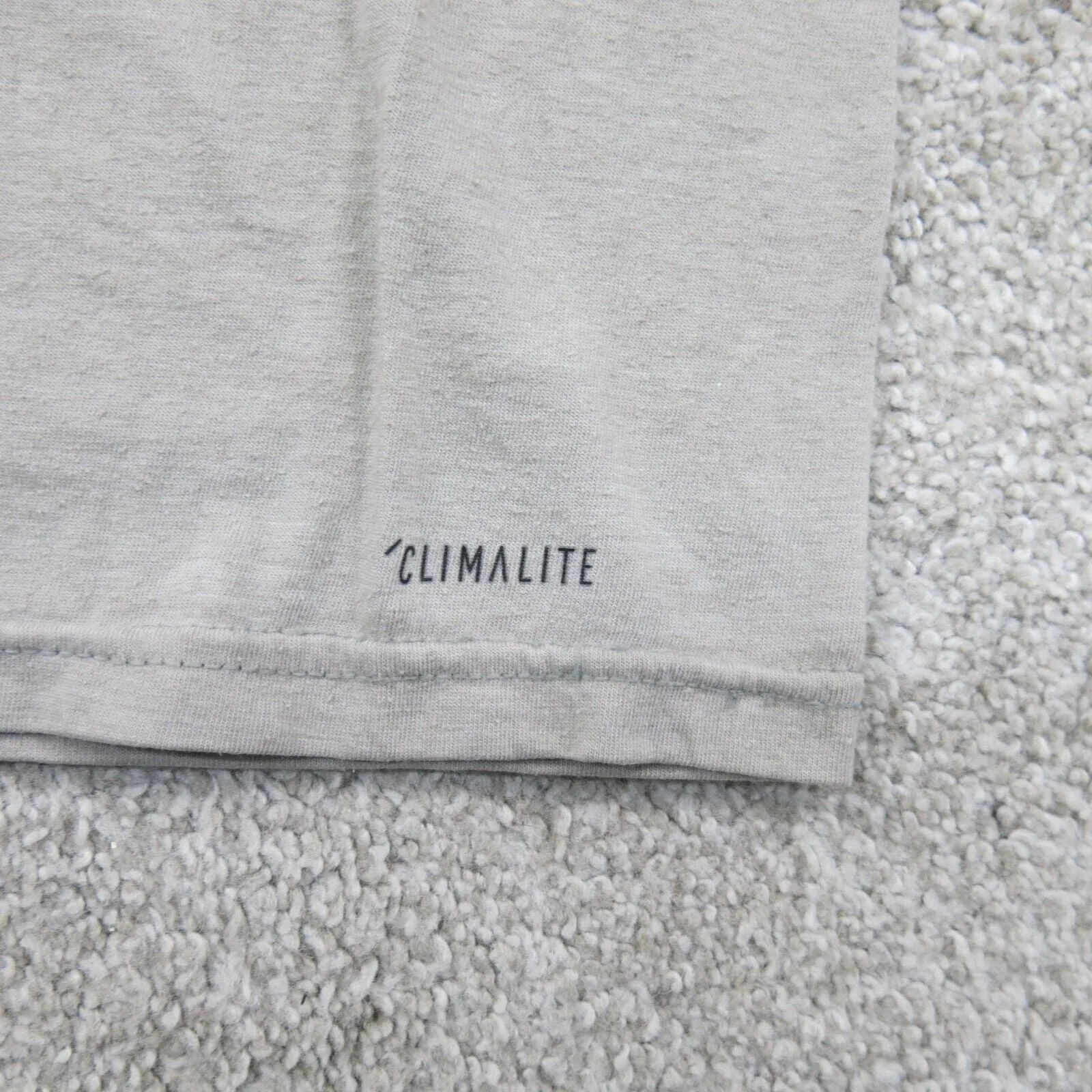 adidas Women T Shirt Light Beige M Short Sleeve The Go To Performance Climalite