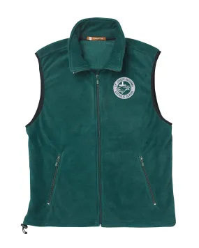 Adult Full Zip Fleece Vest with Embroidered SJRCS Eagle Logo