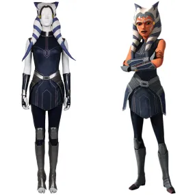 Ahsoka Tano Halloween Carnival Suit Cosplay Costume Dress Outfits
