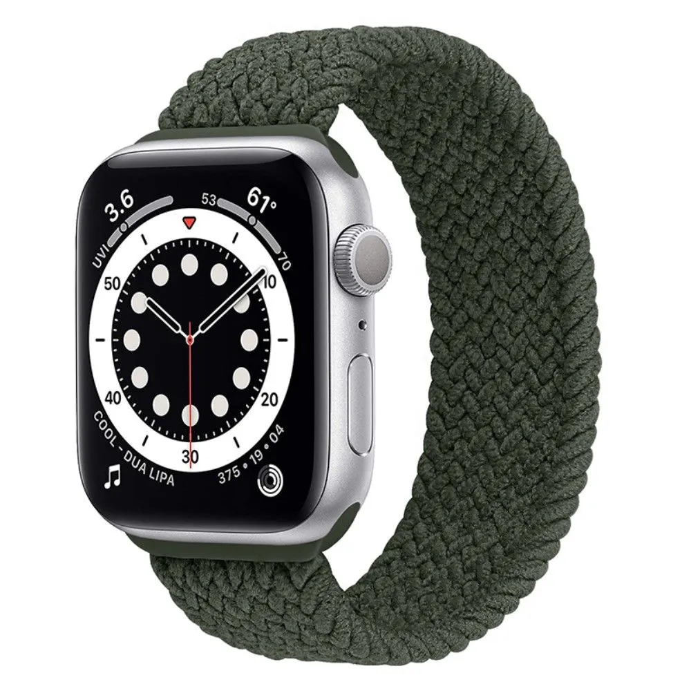Apple Watch (45mm) elastic watch strap - Olive Green / Size: XL