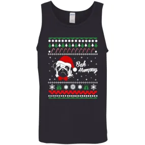 Bah Hum Pug Dog Christmas Men Tank Top