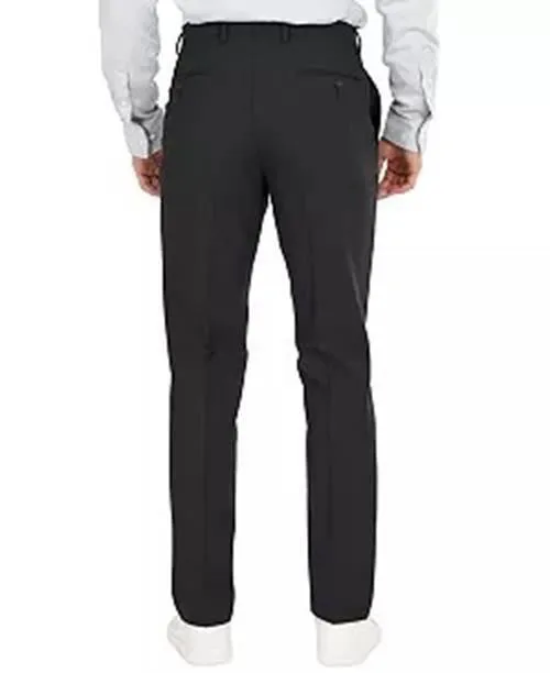 Bar Iii Mens Slim fit Dress Pants 32 / 30 Black Solid Stretch