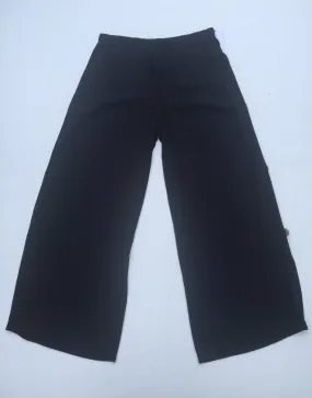 Black Button Side Pant