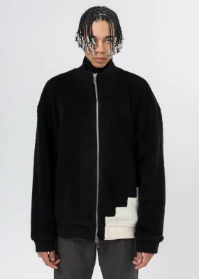 Black Wool Fleece Jacket