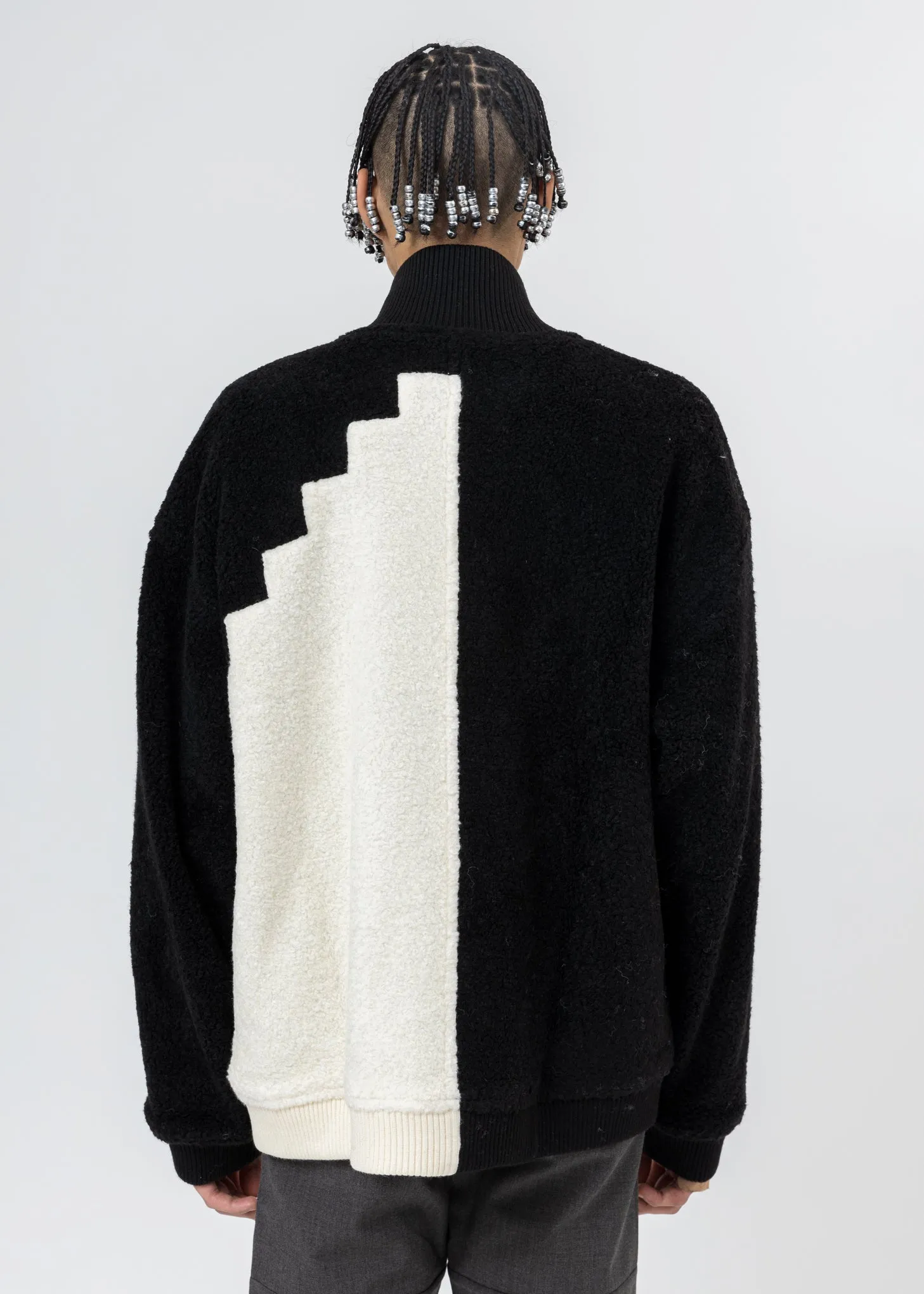 Black Wool Fleece Jacket
