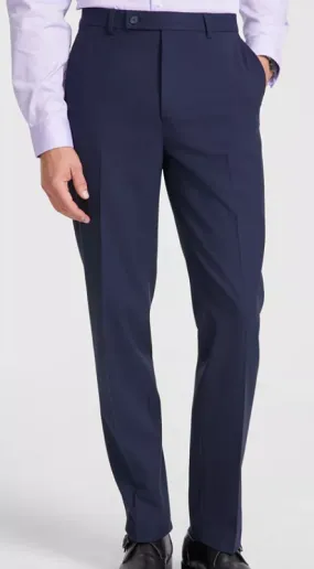 Calvin Klein Mens Slim Fit fit Dress Pants 32 / 34 Navy Blue Solid