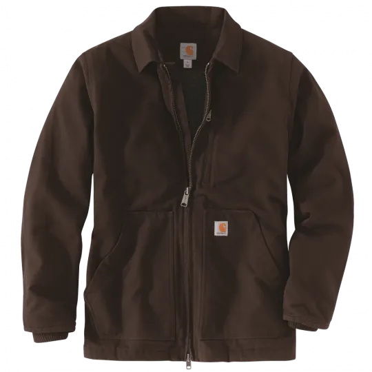 CARHARTT LOOSE FIT WASHED DUCK SHERPA LINED JACKET 104293
