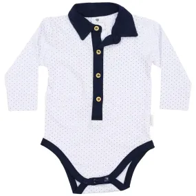 Collared Bodysuit White