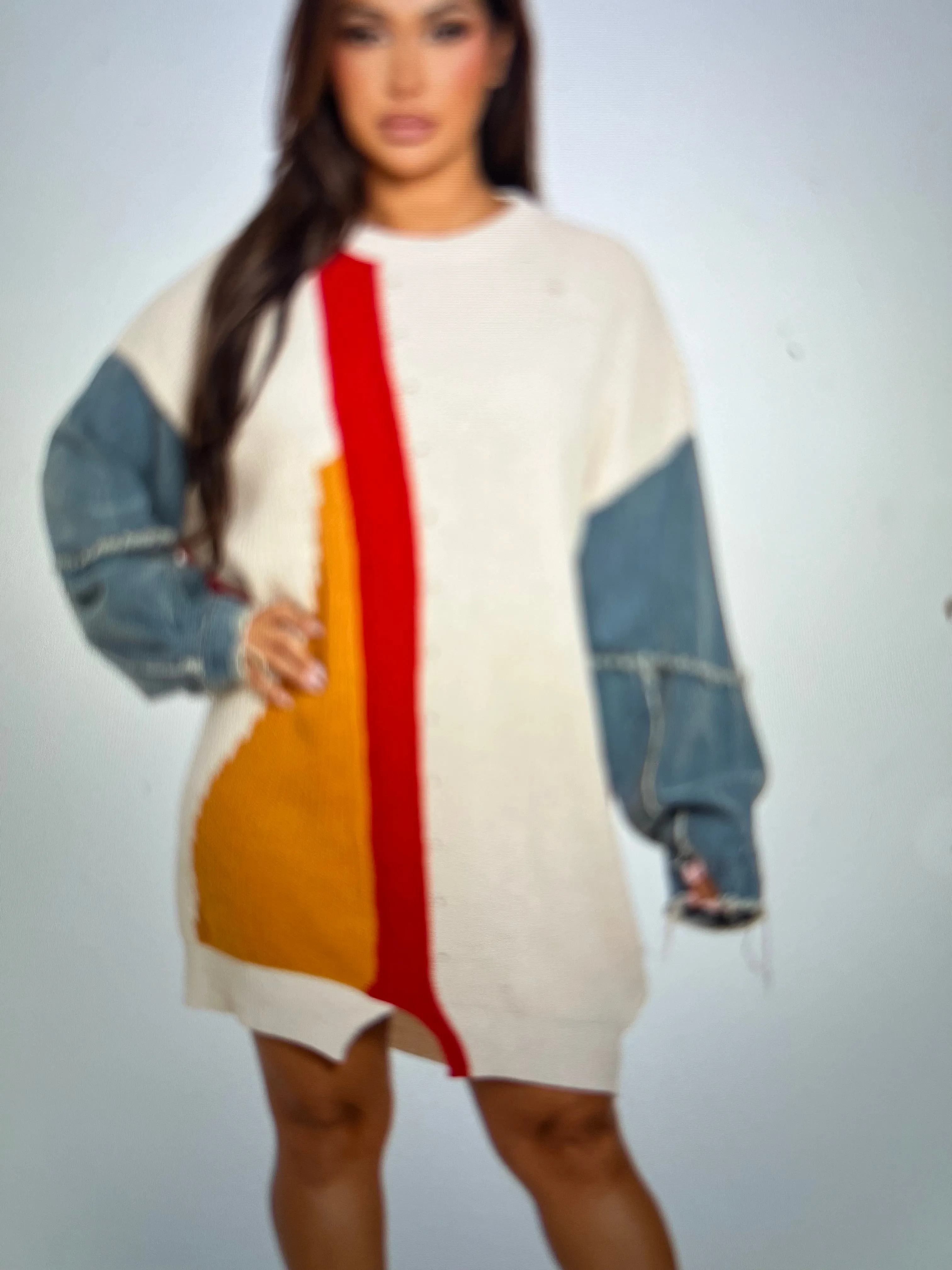 COLOR BLOCK DENIM