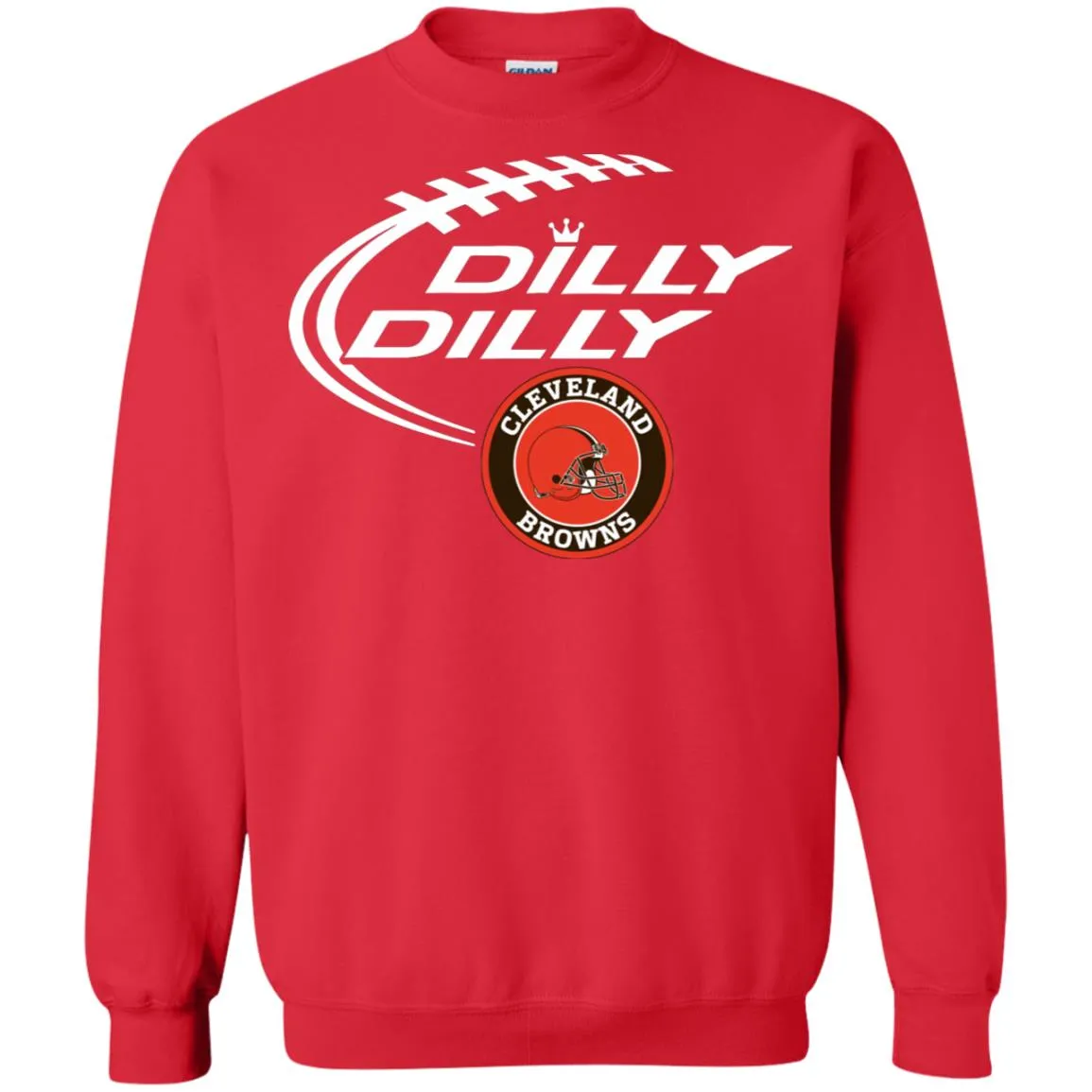 Dilly Dilly Cleverlan Browns Nfl Football Unisex Crewneck Pullover Sweatshirt