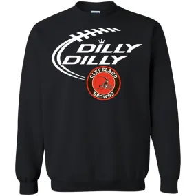 Dilly Dilly Cleverlan Browns Nfl Football Unisex Crewneck Pullover Sweatshirt