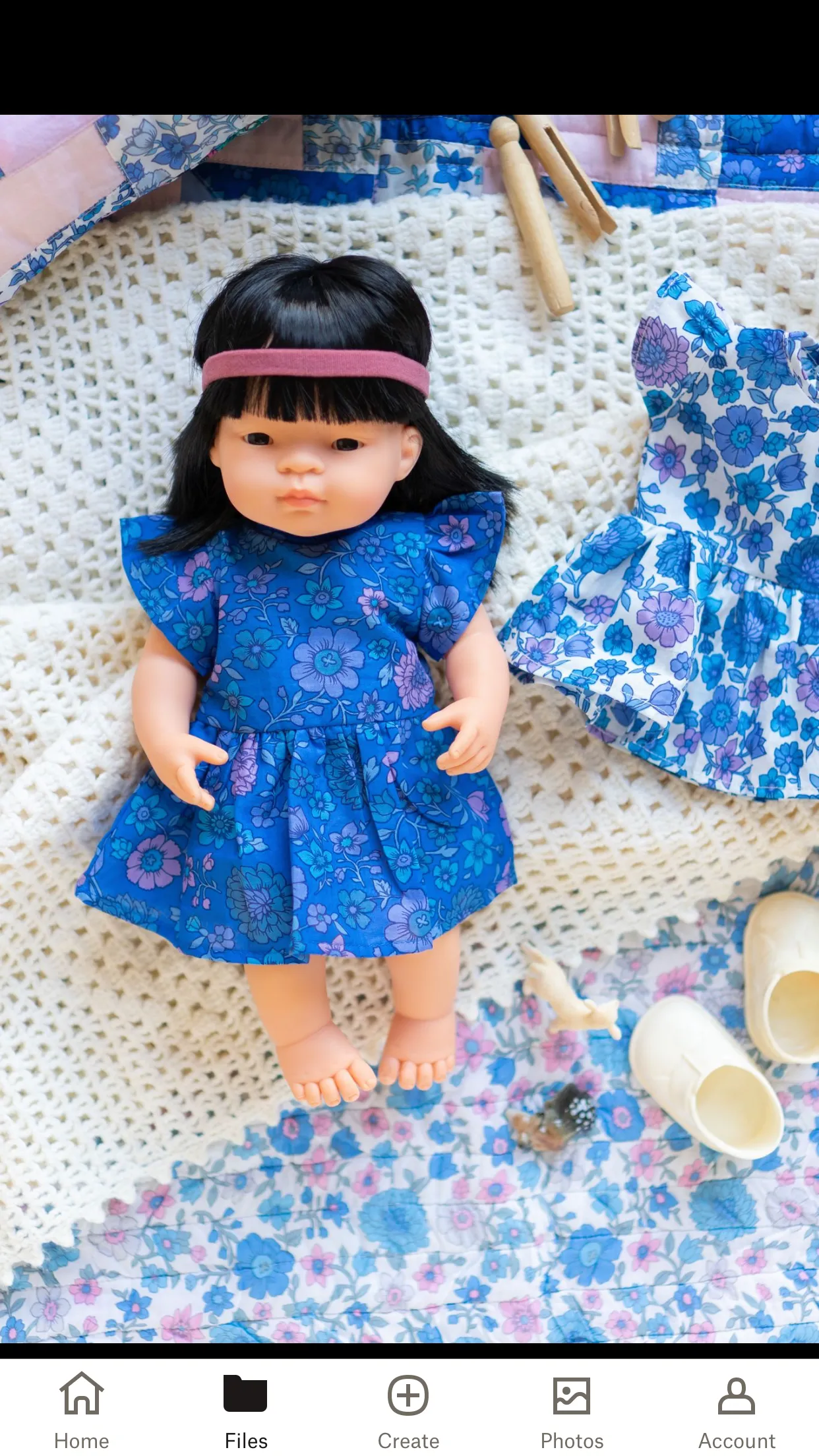 Doll - Joni Dress Indigo Dahlia
