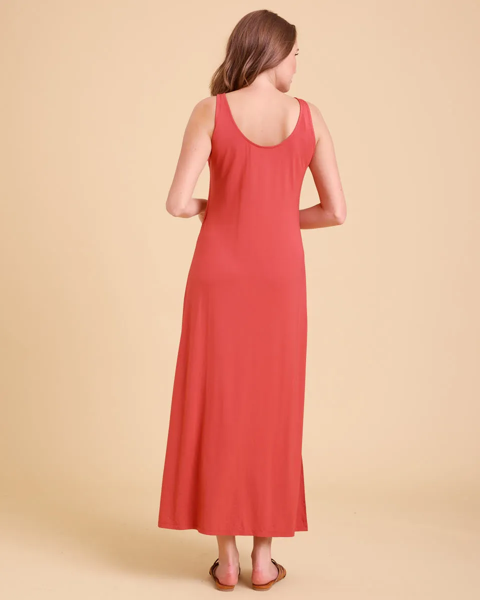 Eva Nursing Tank Dress - Deep Rose