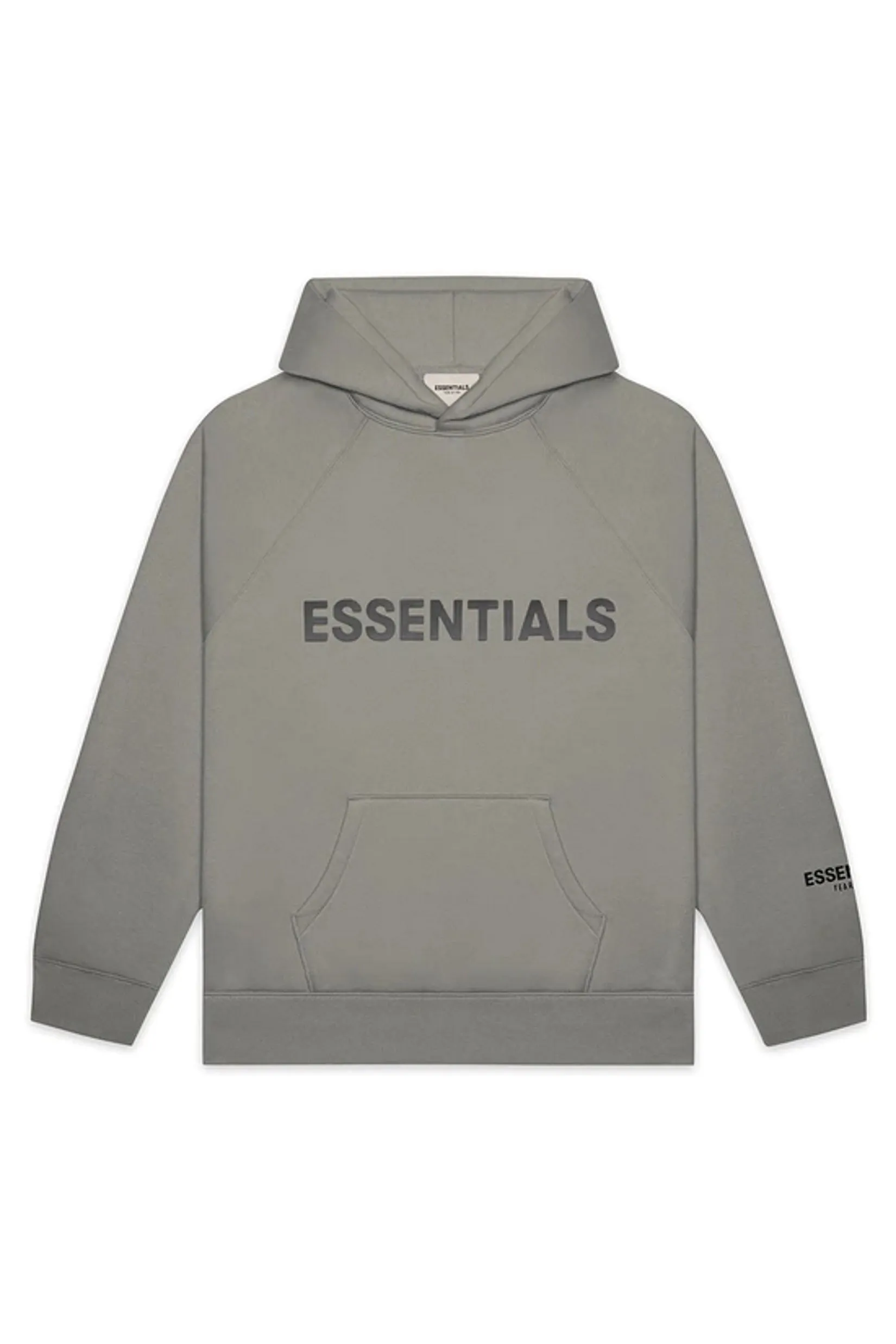 FEAR OF GOD ESSENTIALS Pullover Hoodie Applique Logo Cement