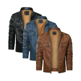 Fleece biker jacket 3-pack