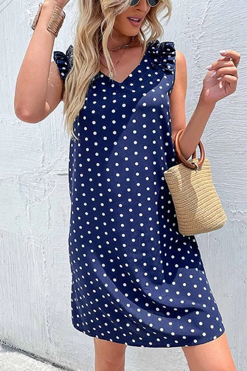 FUNGUS EDGE POLKA DOT DAILY DRESS