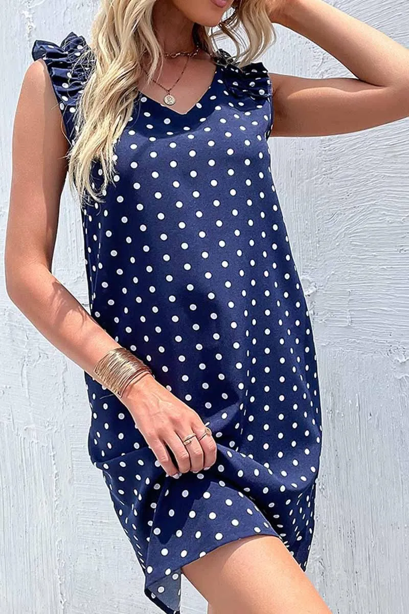 FUNGUS EDGE POLKA DOT DAILY DRESS