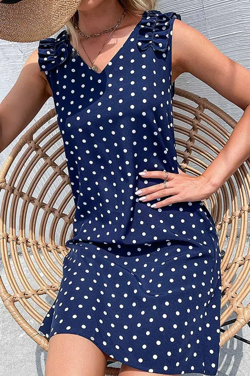 FUNGUS EDGE POLKA DOT DAILY DRESS