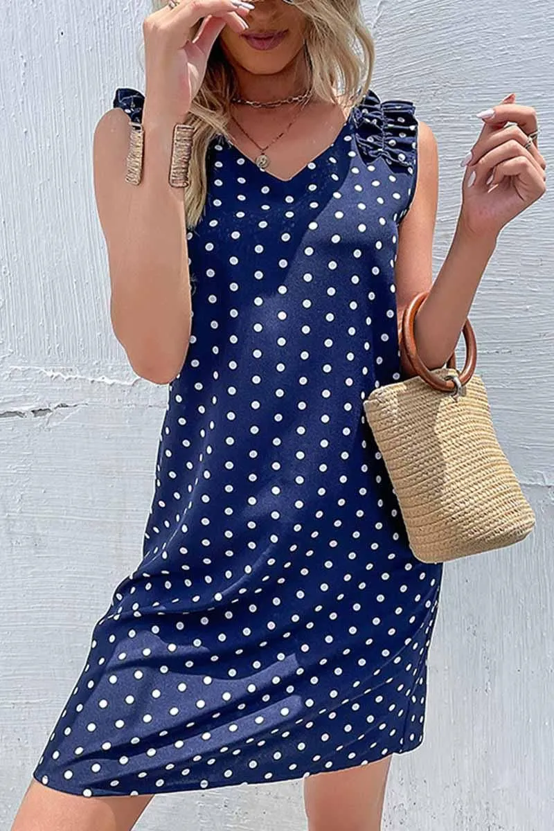FUNGUS EDGE POLKA DOT DAILY DRESS