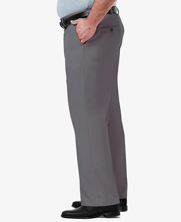 Haggar Mens Classic fit Dress Pants 48 / 30 Grey Solid