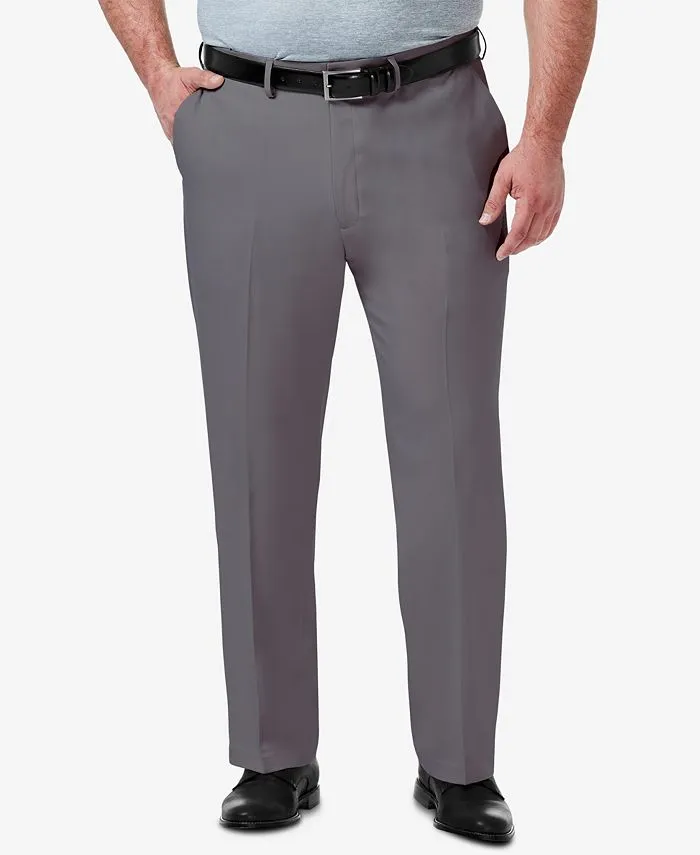 Haggar Mens Classic fit Dress Pants 48 / 30 Grey Solid