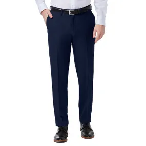 Haggar Mens Slim fit Dress Pants 33 / 32 Blue Solid