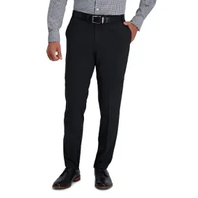 Haggar Mens Slim fit Dress Pants 36 / 32 Black Solid