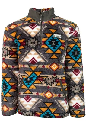 Hooey Youth Brown Fleece Pullover With Collar