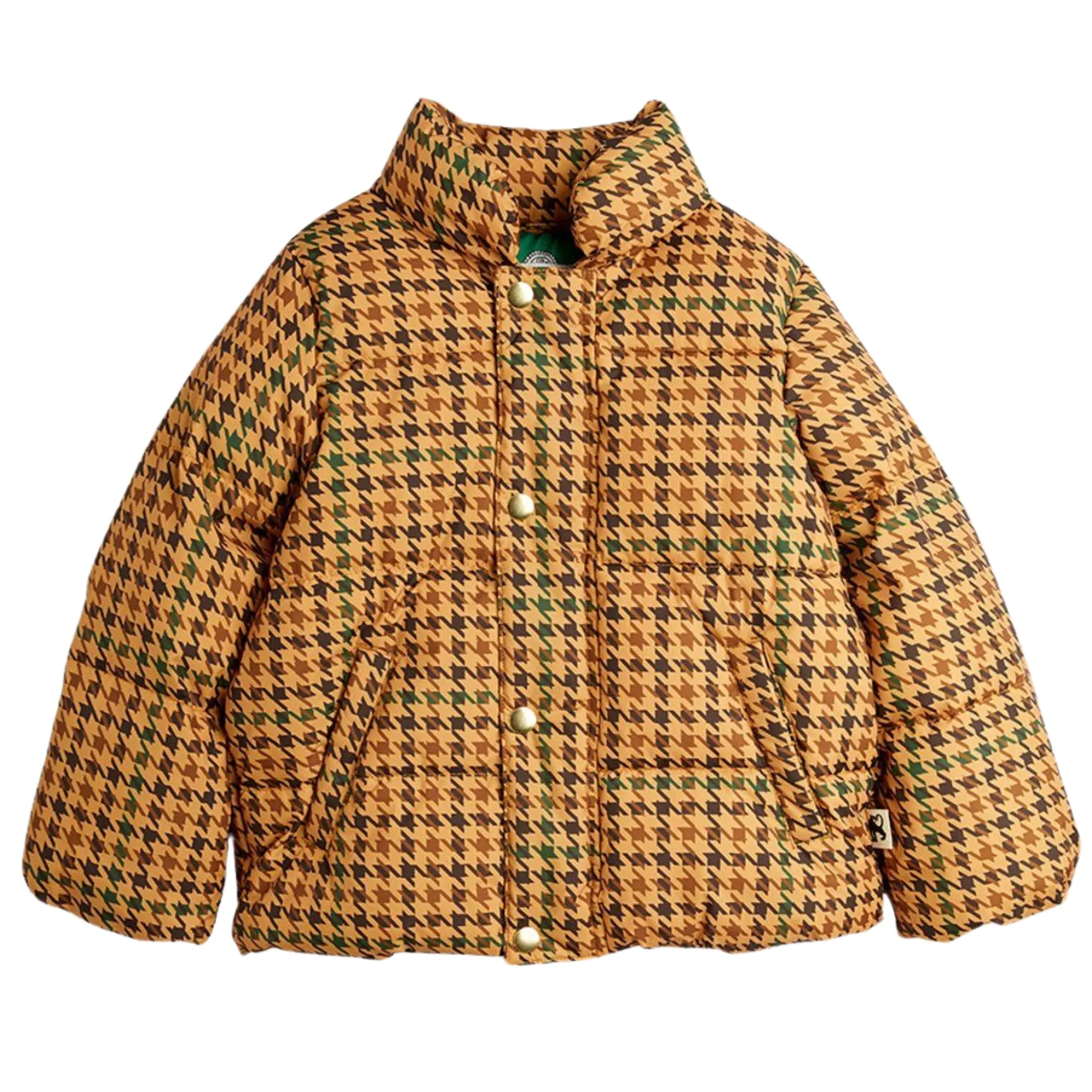 Houndstooth Puffer Jacket