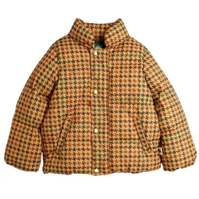 Houndstooth Puffer Jacket