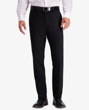 Kenneth Cole Reaction Mens Slim fit Dress Pants 36 / 29 Black Solid