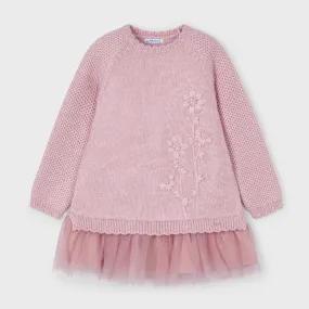 Knit Tulle Dress