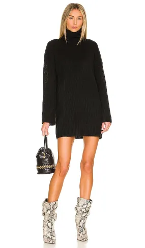 L'Academie Sable Sweater Dress in Black