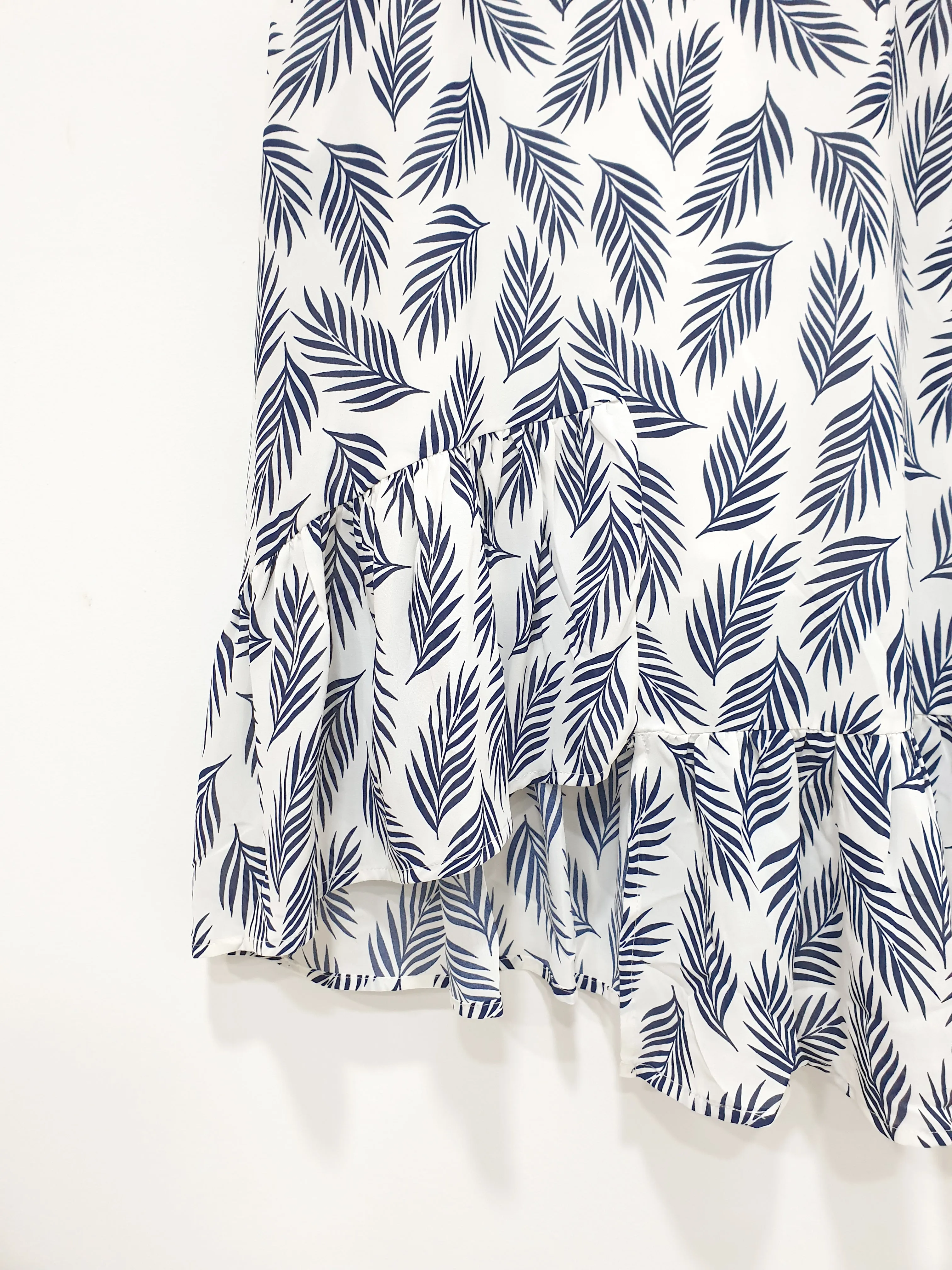 Leafy Hi Low Dress (Non-returnable)