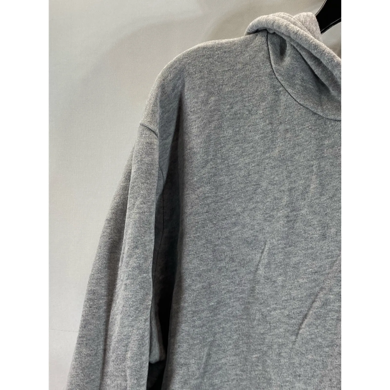 LEVI'S Men's Light Grey Cotton Solid Pullover Drawstring Hoodie SZ L