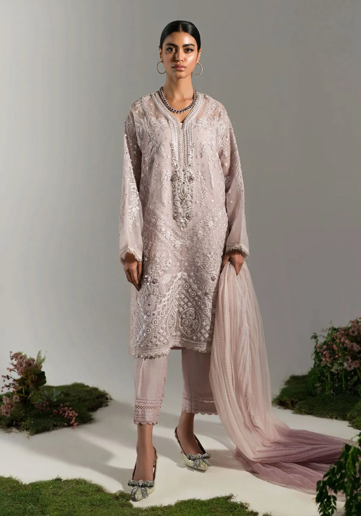 Lilac Dusk Embroidered Set