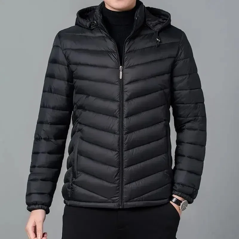 Marvlek - Puffer Jacket Heren Lichtgewicht met Capuchon, Winddicht, Opvouwbaar & Warm