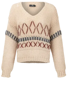 Maverick's Cream Knit Sweater