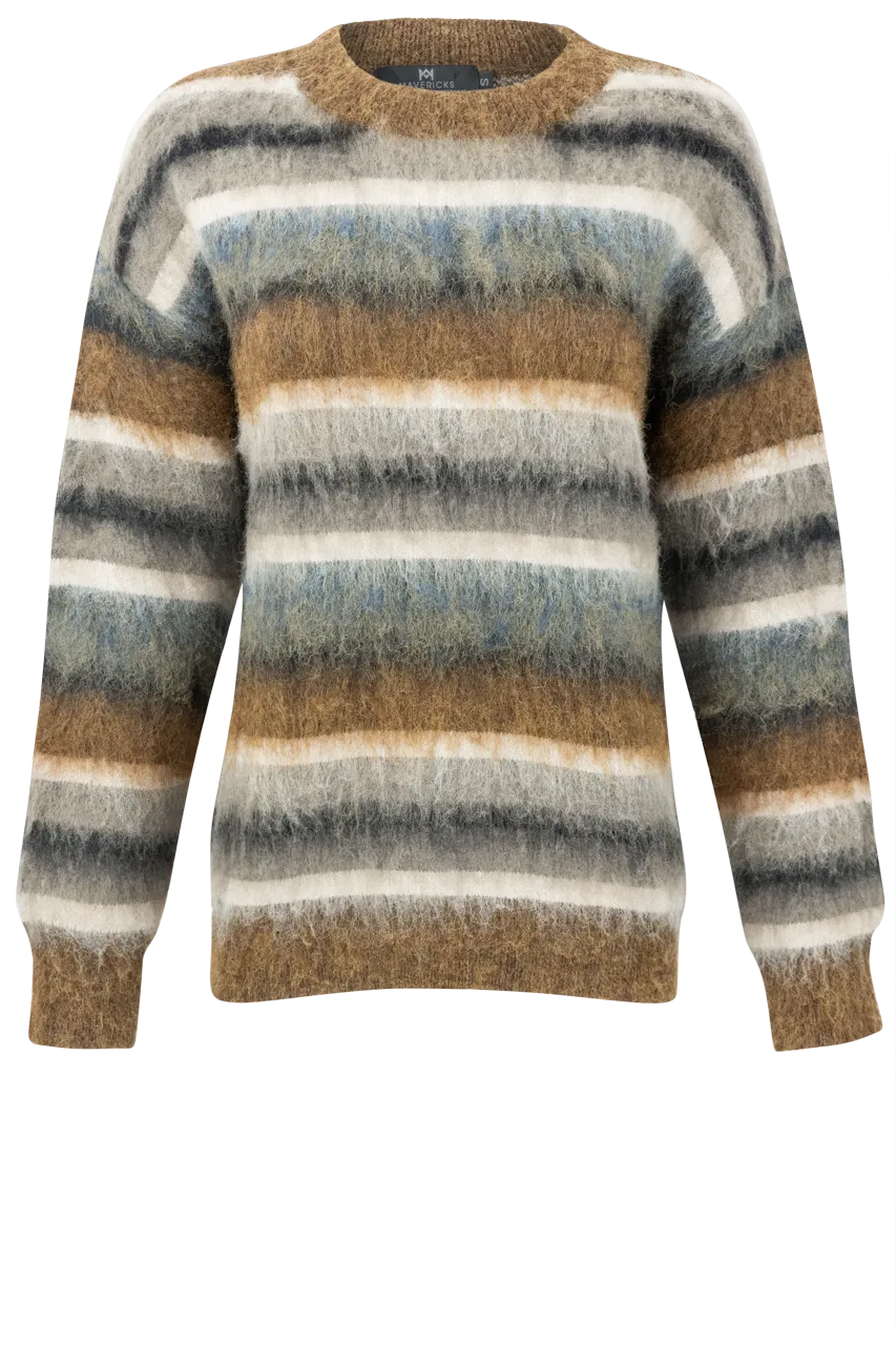 Maverick's Neutral Stripe Sweater