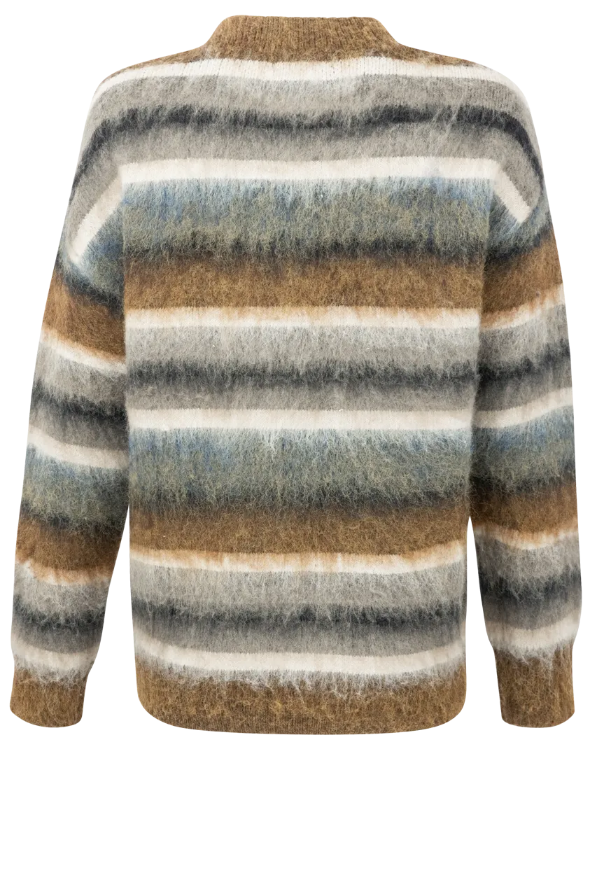 Maverick's Neutral Stripe Sweater