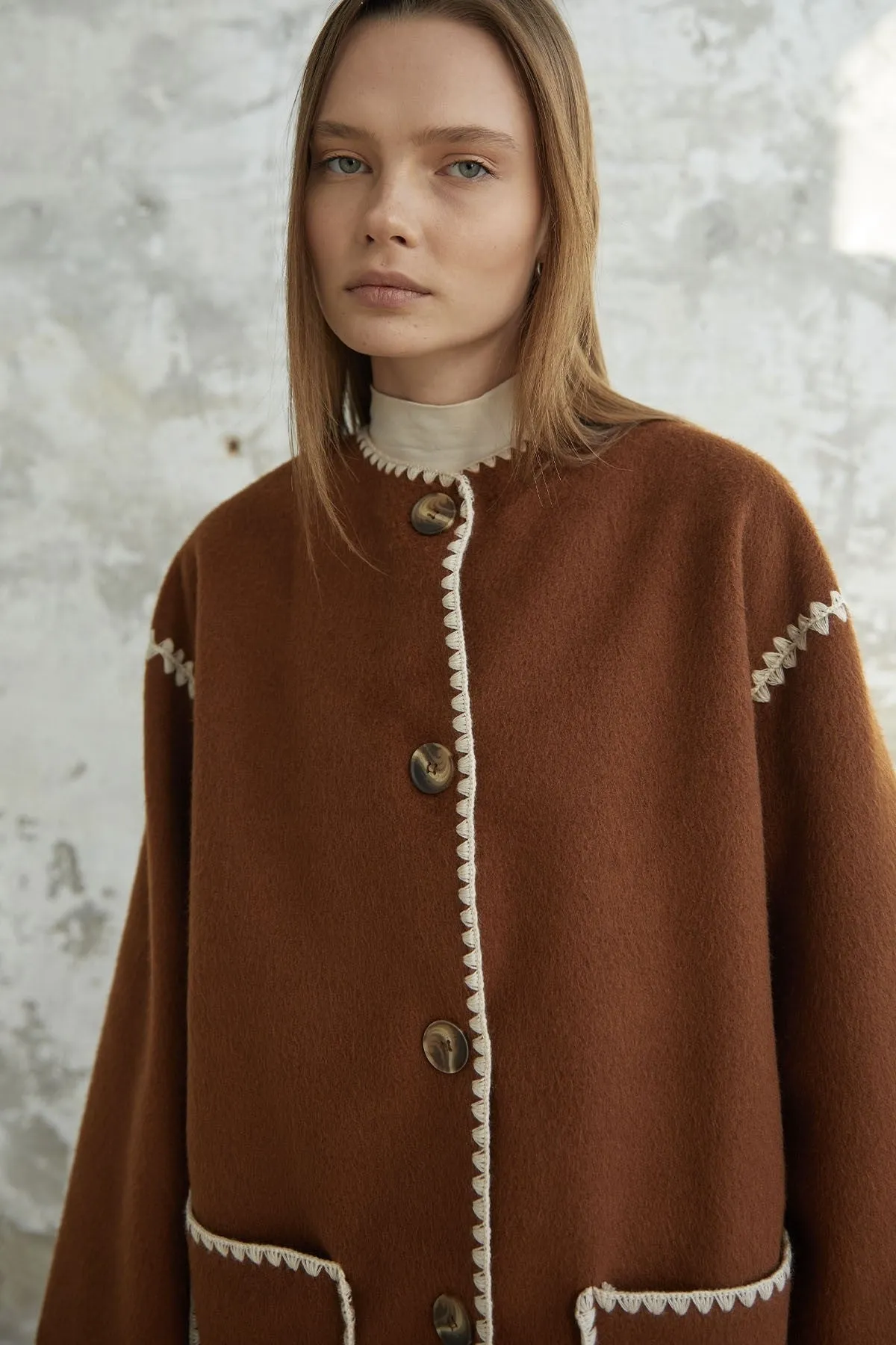 MDS Women Alira Quilted Coat - Tan - Barletta