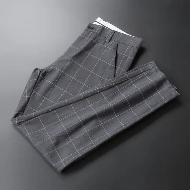 Men Casual Slim Fit Dress Pants