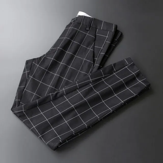 Men Casual Slim Fit Dress Pants