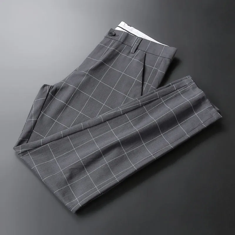 Men Casual Slim Fit Dress Pants