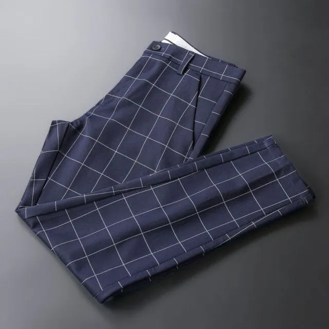 Men Casual Slim Fit Dress Pants