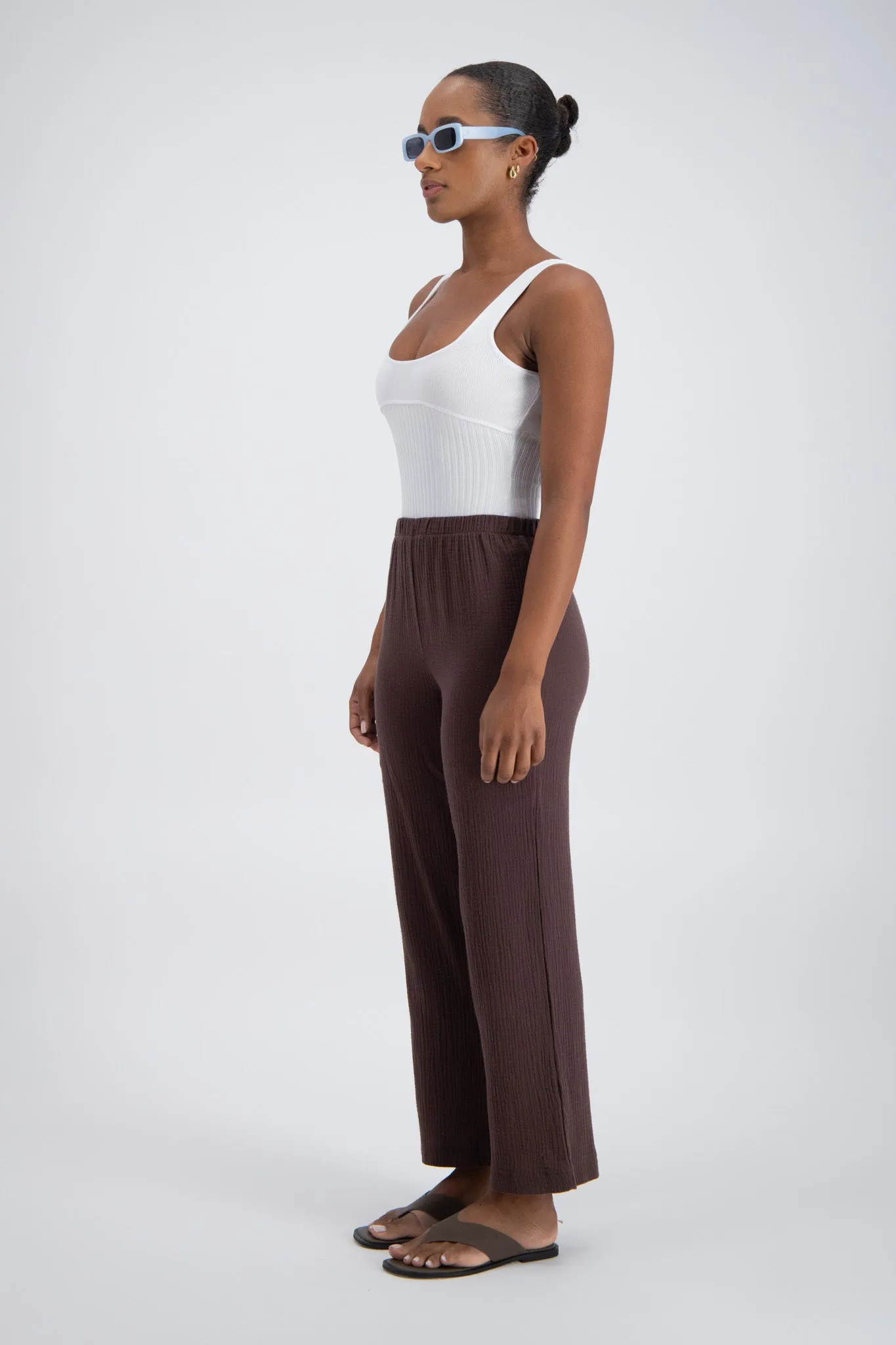 Minori Rib Knit Bodysuit White