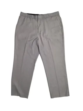 Perry Ellis Portfolio Men's Slim-Fit Twill Pants Mid Grey 32 x 29