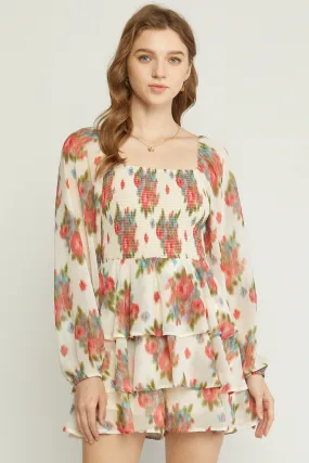 Poinsettia Holiday Dreams Romper