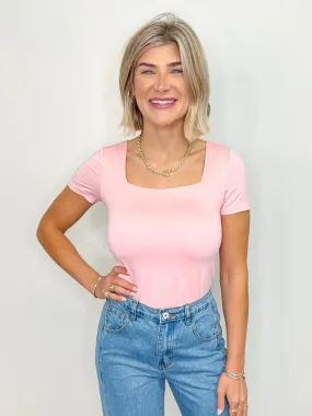 Pure Simplicity Bodysuit - Baby Pink