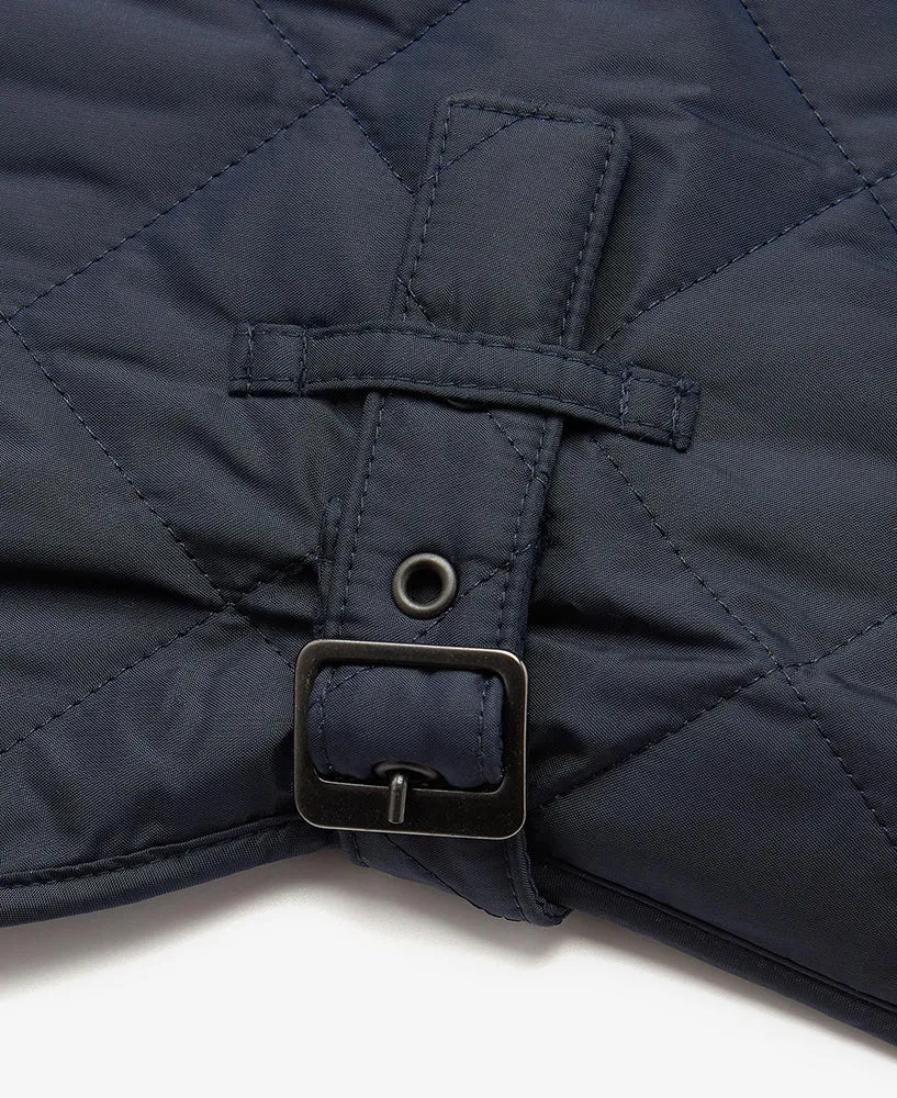 Quilted Dog Coat in Navy